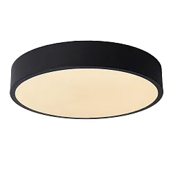 LED Deckenleuchte UNAR, Ø 30 cm, 1x18W, 2700K, dimmbar, schwarz