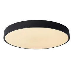 LED Deckenleuchte UNAR, Ø 50 cm, 1x36W, 2700K, dimmbar, schwarz