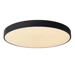 LED Deckenleuchte UNAR, Ø 60 cm, 1x60W, 2700K, dimmbar, schwarz