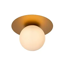 Deckenleuchte TRICIA, Ø 25 cm, 1xE27, Gold matt, messing