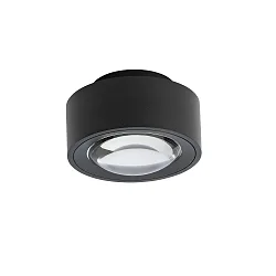 LED Deckenleuchte EASY LENS W120 Ø 12cm 38° 12W DTW 1800-2700K 1150lm IP20  CRI>90, schwenkbar, schwarz