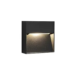 LED Außenwandleuchte ARCA STEP, 3,2W, 3000K, 348lm, IP65, schwarz