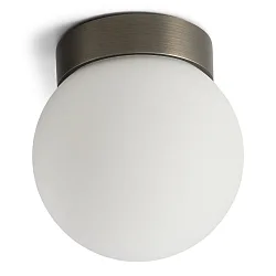 LED Decken-/ Wandleuchte PALLA MINI SINGLE Ø 10cm 7,4W DTW 1800-3000K 586lm CRI>90 IP44, titan