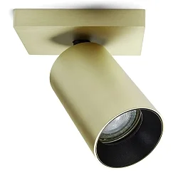 Deckenspot SPOTON 1 Ø 6cm 1x GU10 IP20 drehbar, schwenkbar, messing