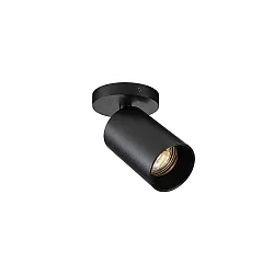 ceiling luminaire SPOTON CIRCLE 1 1 flame GU10 IP20, black
