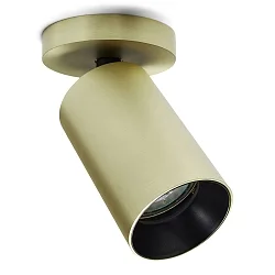 Deckenspot SPOTON CIRCLE 1 Ø 6cm 1x GU10 IP20 drehbar, schwenkbar, messing