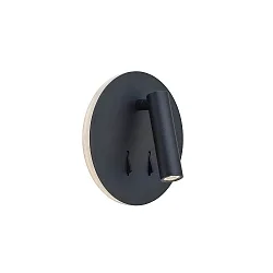 wall luminaire CIRCLE LED IP20, black 