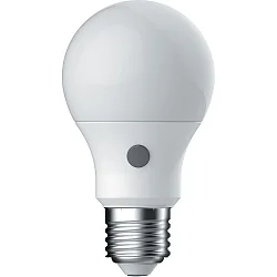 LED Leuchtmittel STANDBY, E27, 7,3W, 2700K, 810lm, IP20, dimmbar, mit Bewegungsmelder, opal