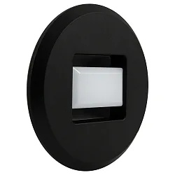 wall recessed luminaire TINA ROUND round, rotatable, direct / indirect, switchable IP20, black 