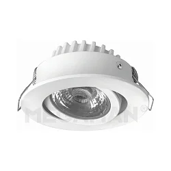 LED Einbaustrahler RICO HR, IP44, 6.5W 2800K 500lm 36°, CRi> 90, schwenkbar, dimmbar, weiß