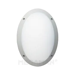 Outdoor LED Aufbauleuchte FONDA, IP66 IK10, OVAL, 32.8 x 23.5cm, 180-260V AC/DC, 10.5W 4000K 800lm, vandalismusgeschützt