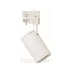 3-Phasen-Strahler MORA, GU10 PAR16 max. 8W, inkl. Adapter, drehbar, schwenkbar, Weiß