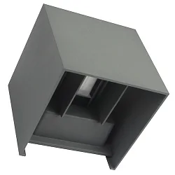 outdoor wall luminaire MEGATRON WING LED up / down IP54, anthracite, powder coated, transparent 