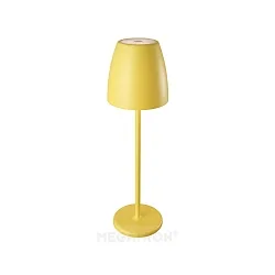 battery table lamp TAVOLA up /  down, dimmable IP54, yellow, white matt dimmable
