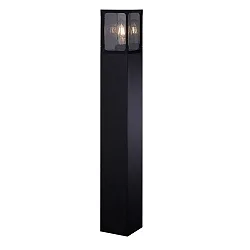 bollard lamp POLLA square, impact resistant E27 IP44, anthracite dimmable
