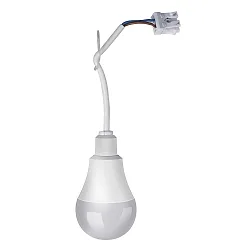 LED Renovierungs-Leuchte BAULICHT D60MM, IP20, mit 15cm Kabel + Klemme (fest), 8.5W 4000K 810lm, Kunststoff