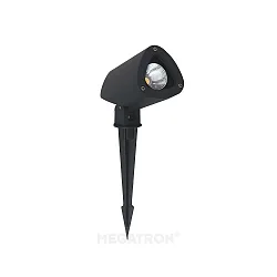 LED Erdspießleuchte GARTIA S, IP65, 3.8W 3000K 380lm 38°, Anthrazit, inkl. 150cm H05RN-F + Stecker