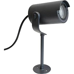 Außenstrahler GARTIA, IP65, GU10 max. 35W, inkl. Erdspieß + Bodenplatte, mit 150cm Kabel + Schnellverbinder M20, Anthrazit