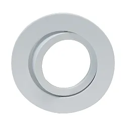 Recessed ring DECOCLIC, round, IP20, opening Ø 6.8cm, 230V / 12V, swiveling, incl. GU10- and GU5.3 socket, white