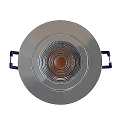 Einbauring DECOCLIC, rund, IP44, Einbau-Ø 6.8cm, 230V AC / 12V AC, starr, inkl. GU10- / GU5.3-Fassung + Silikon-Ring, chrom