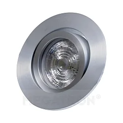 Recessed ring set DECOCLIC DUALBEAM + U-DIM, round, opening Ø 6.8cm, incl. socket + MM26712, silver