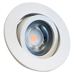 recessed luminaire DECOCLIC KOIN DIM round, swivelling, set of 1 IP20, white dimmable 7,6W 550lm 3000K 38° 38° CRI > 97
