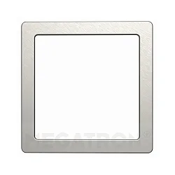 Magnetische Zierblende COVER UP zu LED Deckenleuchte PANO DIM CCT SQUARE, Stahl gebürstet, für 14 x 14cm (MT76114)