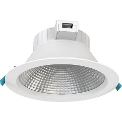 recessed luminaire FILA FR Ø 20CM CCT Switch, switchable, multipower, with reflector IP54, white 14