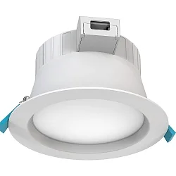 recessed luminaire FILA DF Ø 15CM CCT Switch, switchable, multipower, with diffuser IP54, white 13,5 / 18