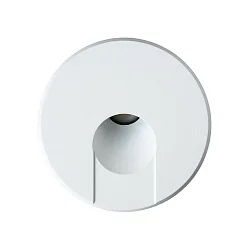LED Wandeinbauleuchte STAIR 68 SCCT, rund, 1,5W, 3000K, 60lm, IP40, weiß matt