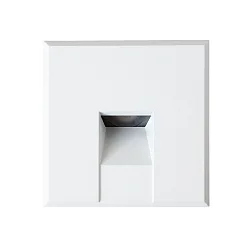LED Wandeinbauleuchte STAIR 68 SCCT, eckig, 1,5W, 3000K, 60lm, IP40, weiß matt