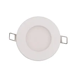 recessed downlight LED PANEL FLAT 85 R SCCT DIM C round, CCT Switch IP44, white dimmable