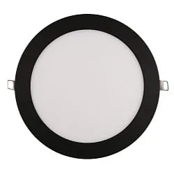 LED Einbau-Panel FLAT 225 R SCCT MP, IP44, rund, Ø 22.5cm, 13W (Multipower) 3000/4000/5700K, schaltbar, schwarz