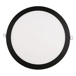 LED Einbau-Panel FLAT 300 R SCCT DIM C, IP44, rund, Ø 30cm, 19W 3000/4000/5700K, dimmbar, schwarz