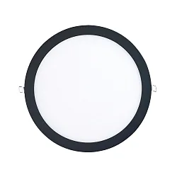LED Einbau-Panel FLAT 300 R SCCT, IP20, Ø 29.5cm, 350mA, 10W 3000/4000/5700K 1000lm 90°, UGR<19, schwarz