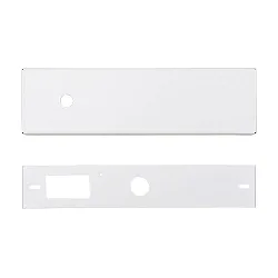 Zubehör für LED Panel FLAT R3S / R2S - Baldachin (exkl. BG), 25 x 7 x 4.5cm, mit Kabeldurchführung, Stahl, weiß