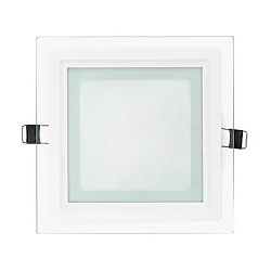 LED Glas Panel 160Q, eckig, 11W, DTW, IP20, weiß