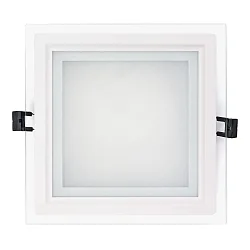 LED Einbauleuchte GLAS PANEL 200 Q 350mA, CCV, IP20, eckig, 20x20cm, dimmbar, ohne BG, weiß, 14W 3000K 1300lm 120°