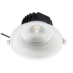 LED Downlight 210, BAP-geeignet, UGR<19, 900mA, CRi>90, ohne BG, dimmbar, Weiß, 34W 4000K 3400lm 60°