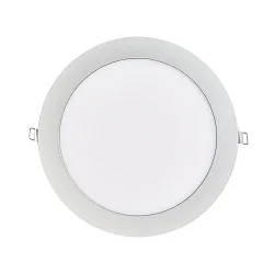 LED Einbau-Panel FLAT 190 R, IP20, Ø 22.5cm, 350mA (exkl. BG), dimmbar, 15W 4000K 1500lm 120°, Titan matt