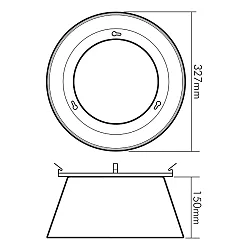 Zubehör für LED HIGH BAY 184/240 - Alu-Reflektor 60°
