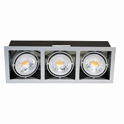 LED Einbauleuchte LED MINI KARDAN E3, 3-flammig, CRi>90, dimmbar, kardanisch, Titan matt, 21W 3000K 38°