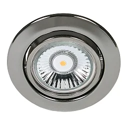 Einbaustrahler DOWNLIGHT C 3830, Ø 8.8cm, schwenkbar, schwarz-Chrom