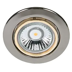Einbaustrahler DOWNLIGHT C 3830, Ø 8.8cm, schwenkbar, schwarz-Chrom/IR Gold