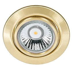 Einbaustrahler DOWNLIGHT C 3830, Ø 8.8cm, schwenkbar, Messing gebürstet