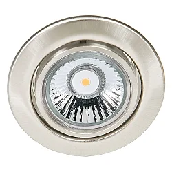 Einbaustrahler DOWNLIGHT C 3830, Ø 8.8cm, schwenkbar, Nickel gebürstet