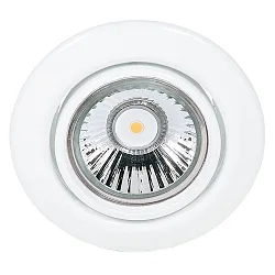 Einbaustrahler DOWNLIGHT C 3830, Ø 8.8cm, schwenkbar, weiß