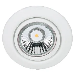 Einbaustrahler DOWNLIGHT C 3830, Ø 8.8cm, schwenkbar, weiß matt