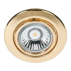 Einbaustrahler DOWNLIGHT C 3830, Ø 8.8cm, schwenkbar, 24 Karat vergoldet