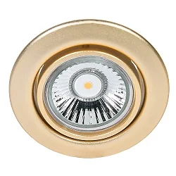 Einbaustrahler DOWNLIGHT C 3830, Ø 8.8cm, schwenkbar, Gold matt